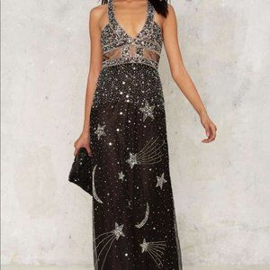 Night sky sequined gown